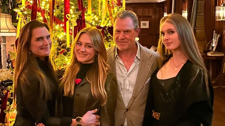 Brooke Shields with her daughters