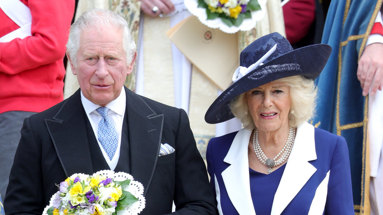 Prince Charles & Camilla Parker Bowles posing