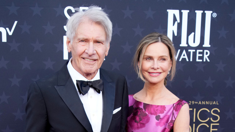 Harrison Ford and Calista Flockhart smiling