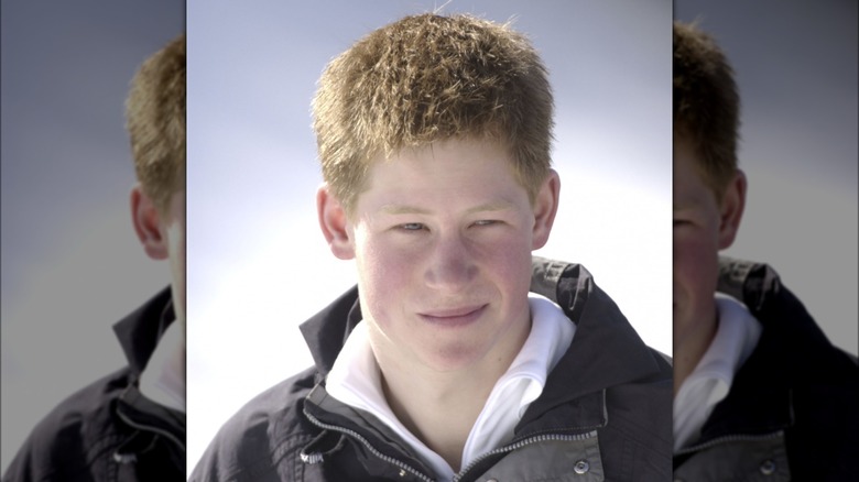 Young Prince Harry grimacing