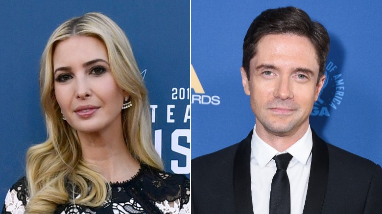 Ivanka Trump and Topher Grace attending events