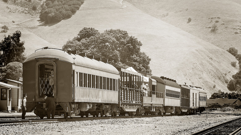 Old railway cars