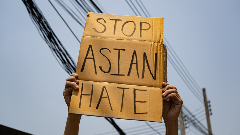 "Stop Asian Hate" sign