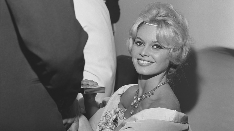 Brigitte Bardot posing 