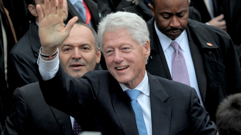 Bill Clinton waving at event in 2010