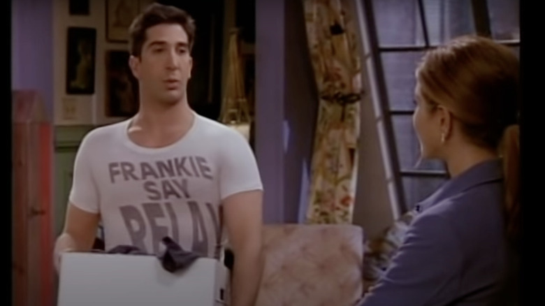 Ross wears his too-small shirt