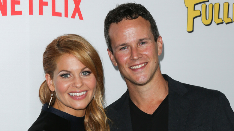 Candace Cameron Bure and Scott Weinger smiling