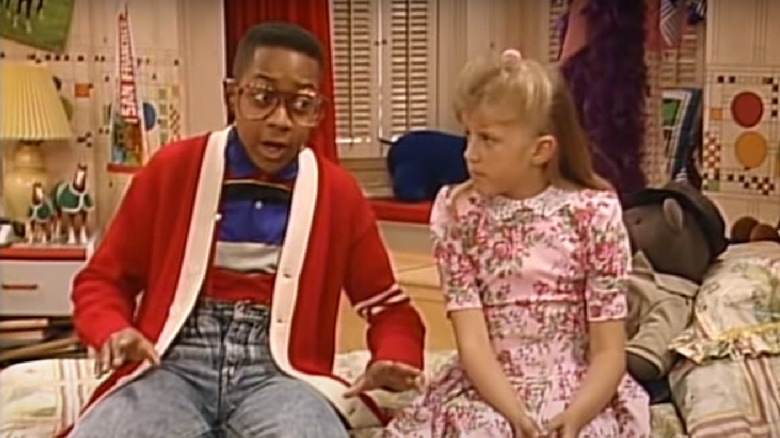 Stephanie Tanner and Steve Urkel on Full House