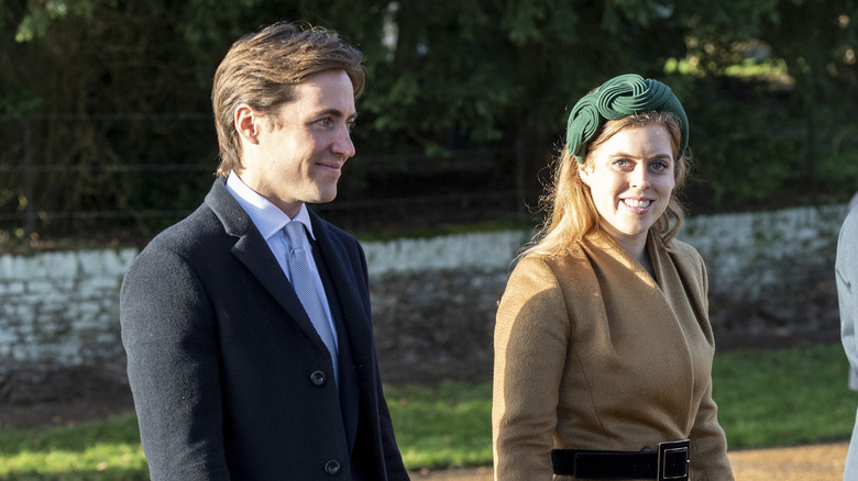 Beatrice and Edoardo smiling 