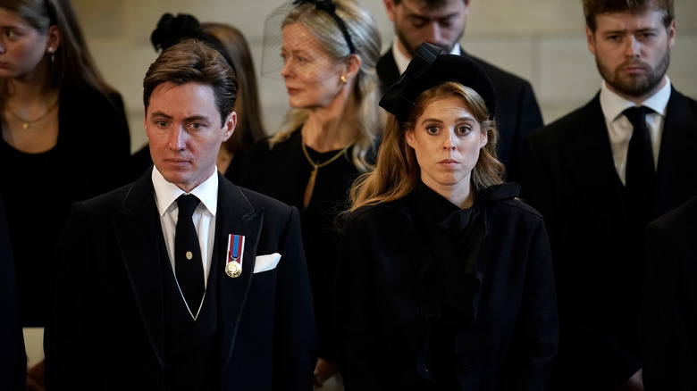 Beatrice and Edoardo at the queen's funeral  