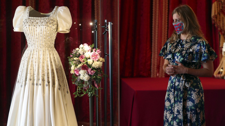 Beatrice with her wedding dress