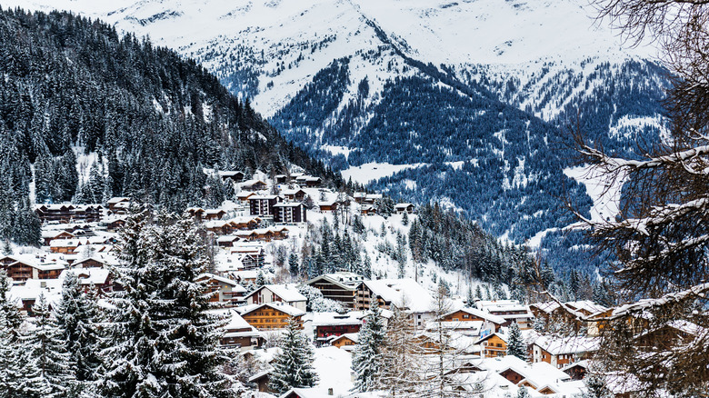 View of the Swiss Alps