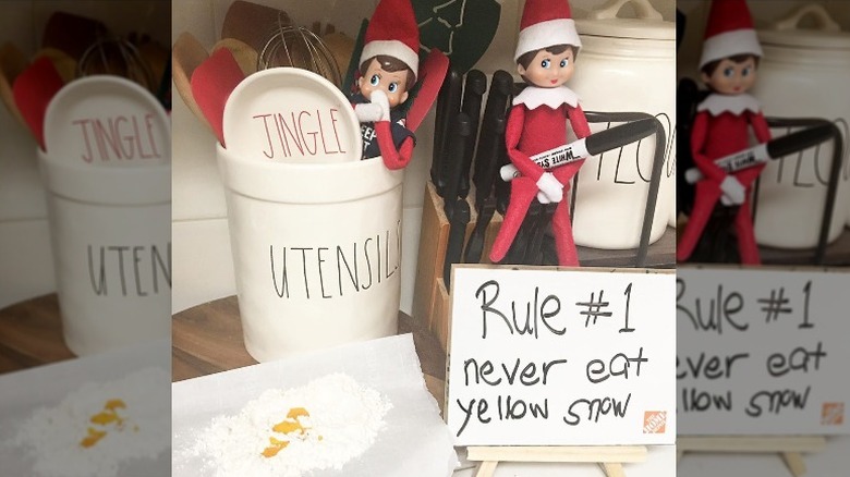 Elf and Yellow snow