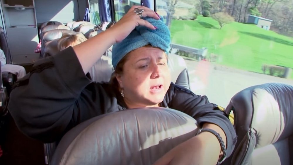 Abby Lee Miller on a bus on Dance Moms