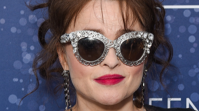 Helena Bonham Carter wearing sunglasses