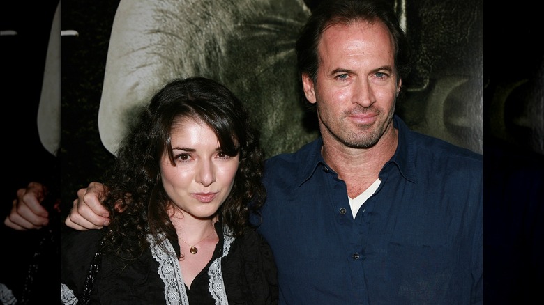 Scott Patterson and Kristine Saryan attending the 2008 premiere of "Saw V"