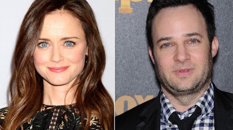 A side by side of Alexis Bledel and Danny Strong