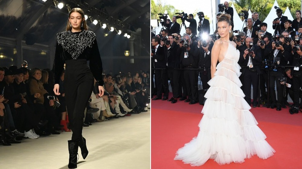 Left, Gigi Hadid and right, Bella Hadid