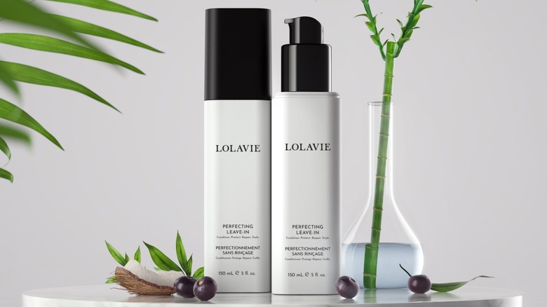 Two bottles of LolaVie products