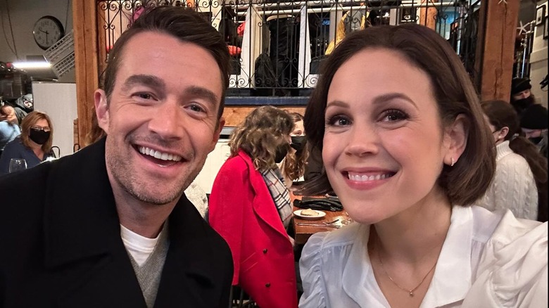 Robert Buckley and Erin Krakow smiling