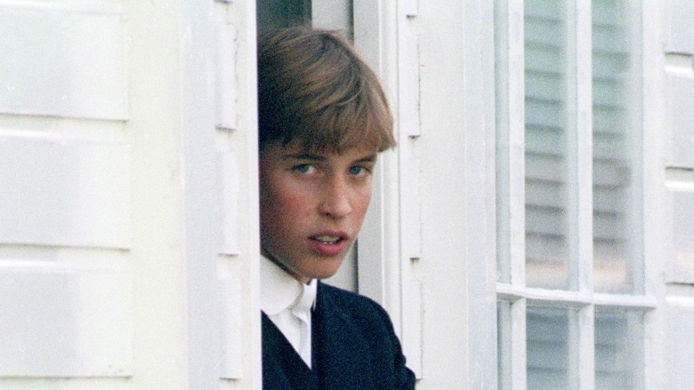 Prince William appears as a young boy