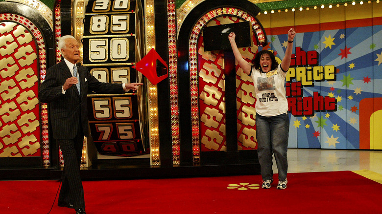 Bob Barker on the set of "The Price is Right"