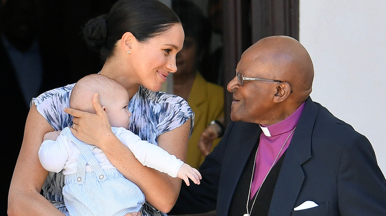 Meghan Markle, Archie, and Desmond Tutu