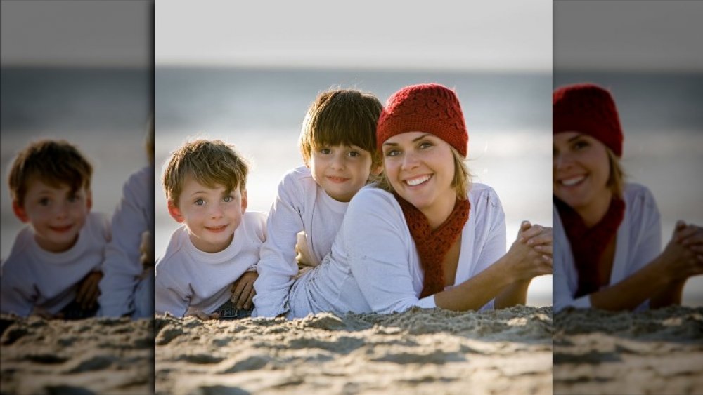 Leanza Cornett with her sons