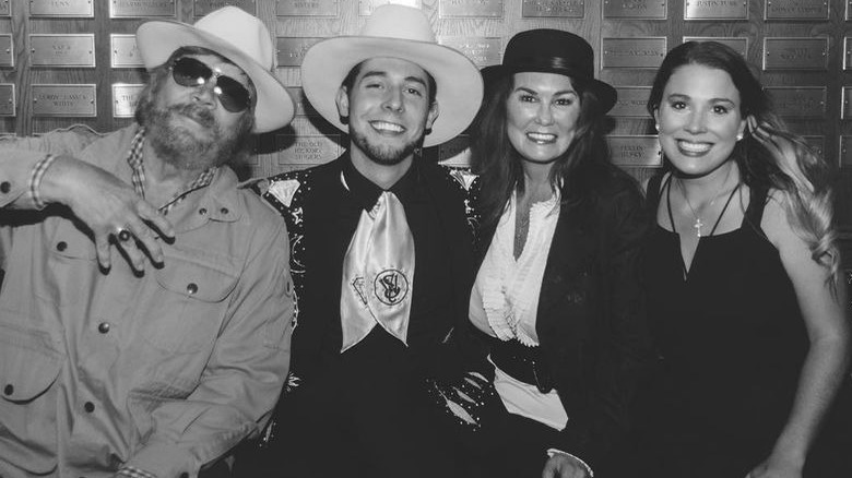 Mary Jane Thomas with Hank Williams Jr. and kids