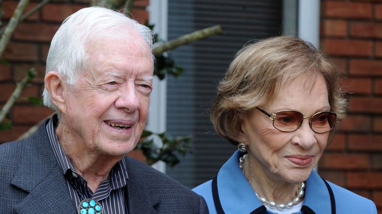 Jimmy and Rosalynn Carter smiling