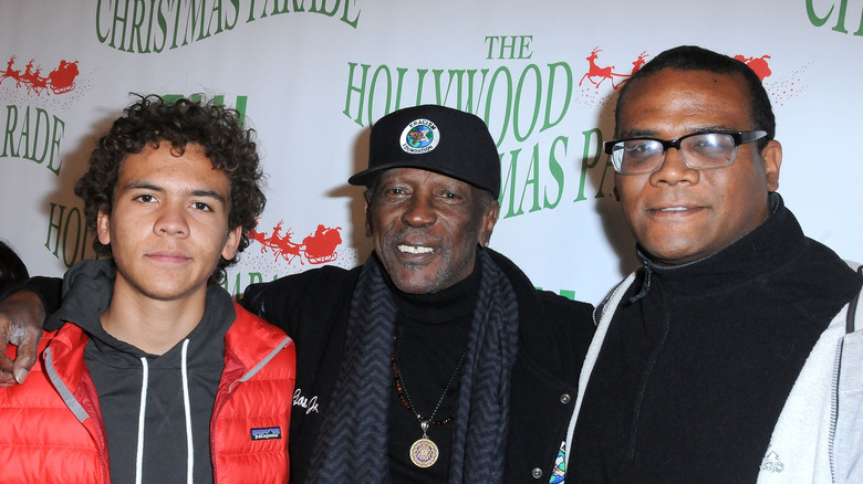 Malcolm Gossett, Actor Louis Gossett Jr. and son director/writer Satie Gossett in 2016