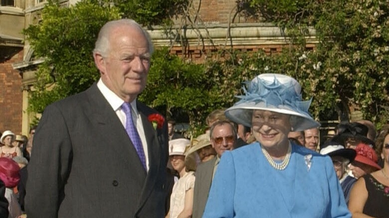 Queen Elizabeth and Sir Timothy Colman