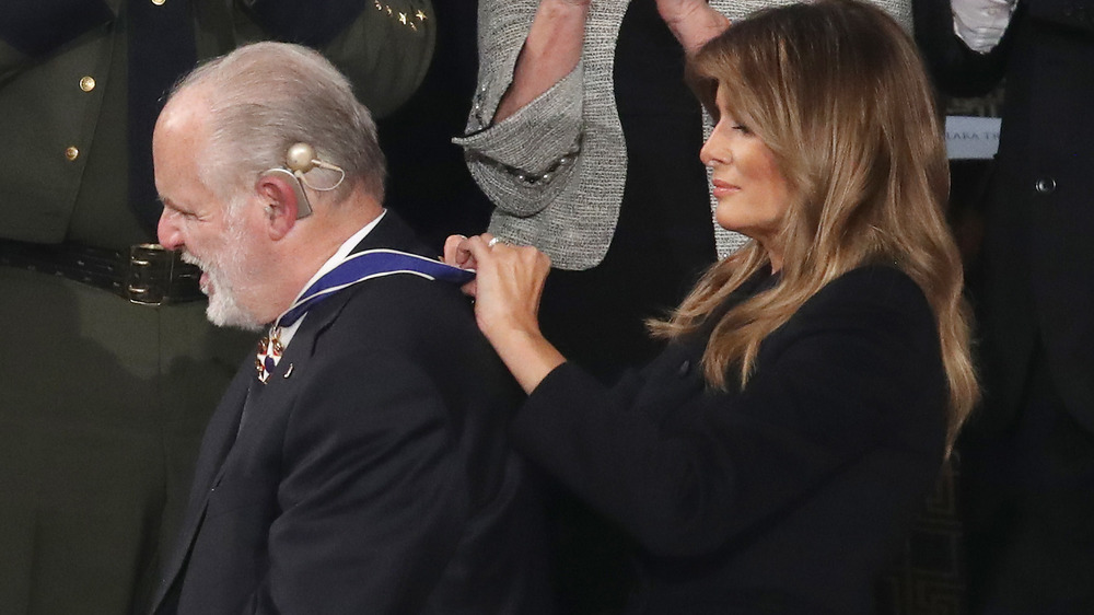 Rush Limbaugh awarded Medal of Honor by Melania Trump