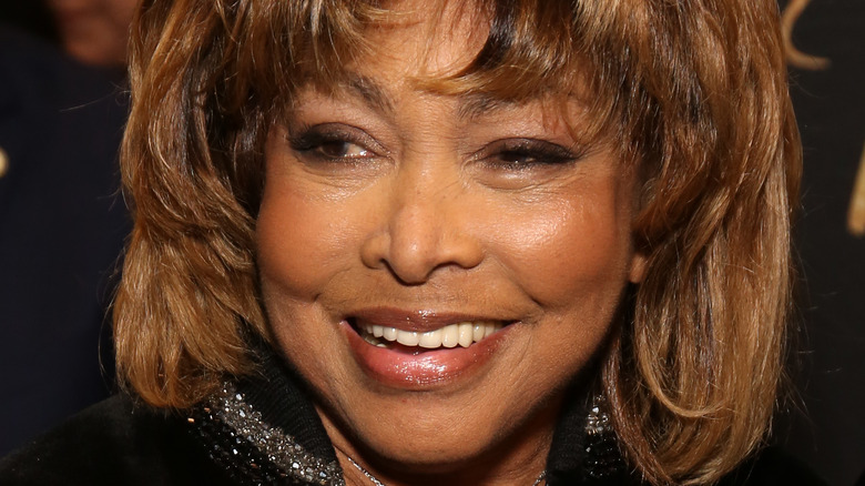 Tina Turner at a press event.