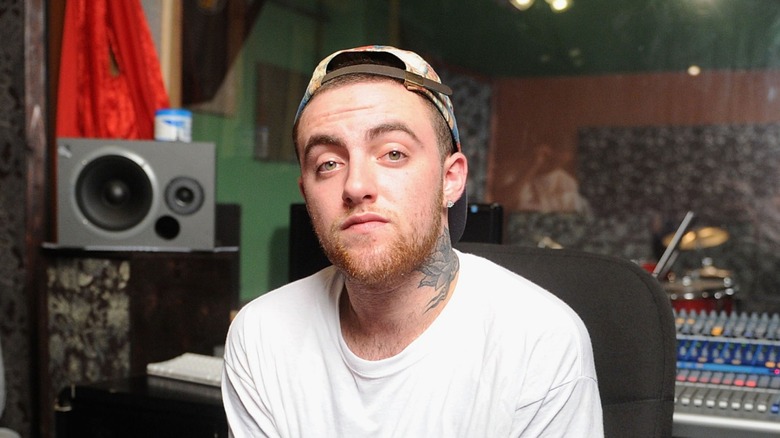 Mac Miller in the studio