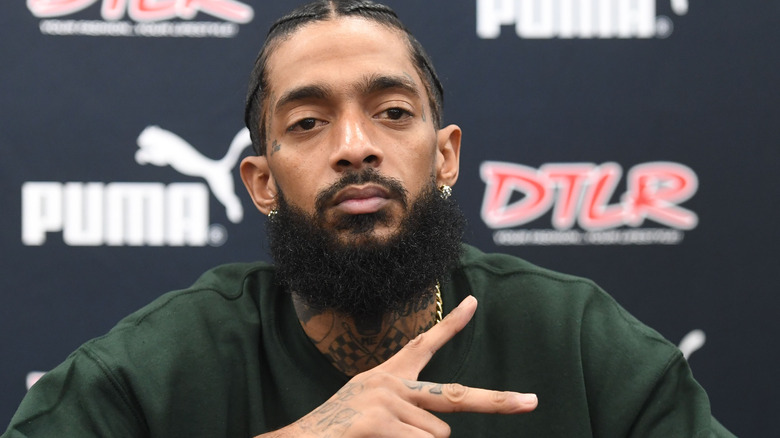 Nipsey Hussle at event