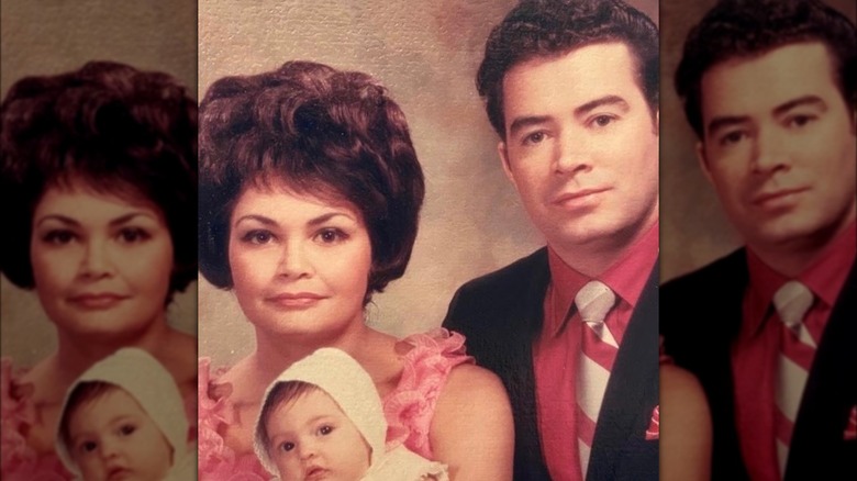 Baby Kimberly Guilfoyle with parents, Anthony and Mercedes