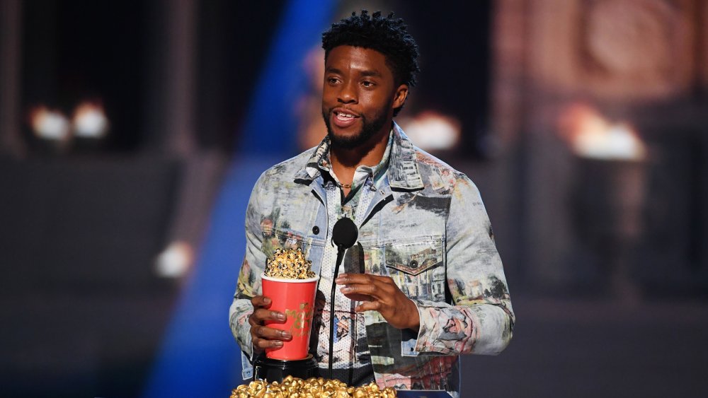 Chadwick Boseman at the MTV awards