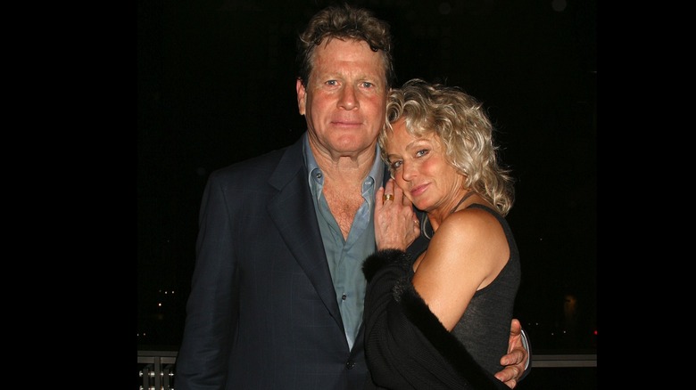 Farrah Fawcett cuddled up to Ryan O'Neal