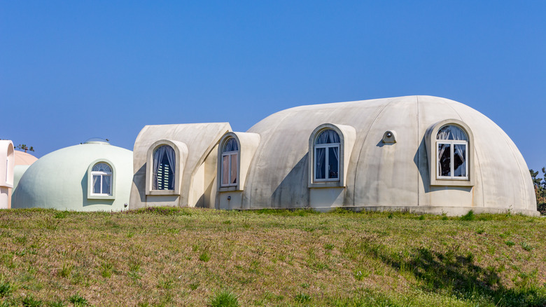 A dome-like home with windows