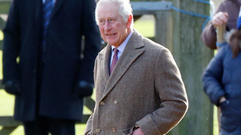 Charles in 40-year-old coat