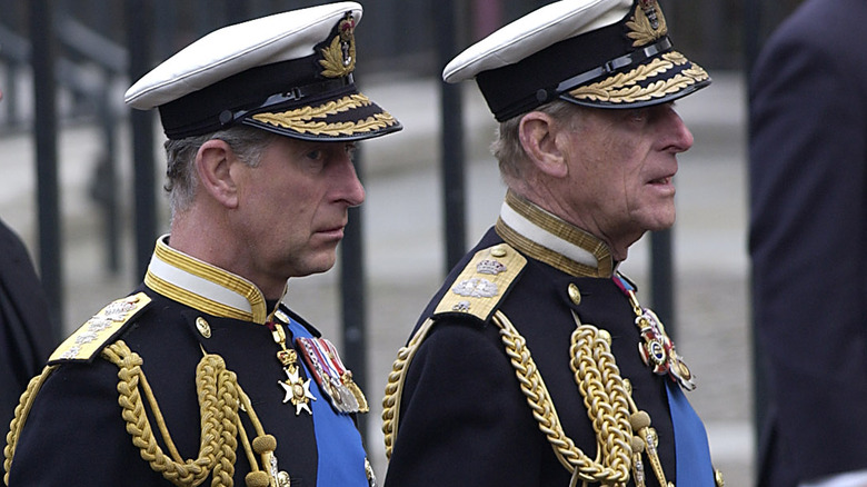 Charles and Edward in regalia