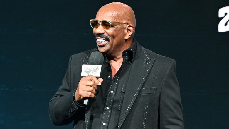 Steve Harvey speaks onstage