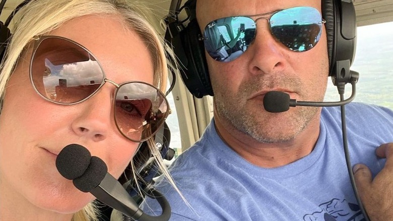 Bryan And Sarah Baeumler take a helicopter ride together