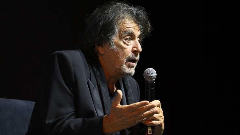 Al Pacino speaking at event