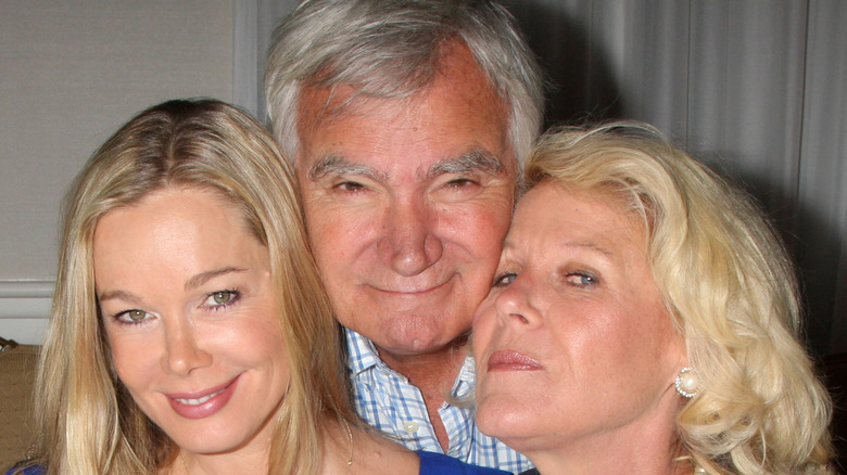 Jennifer Gareis, John McCook, and Alley Mills posing