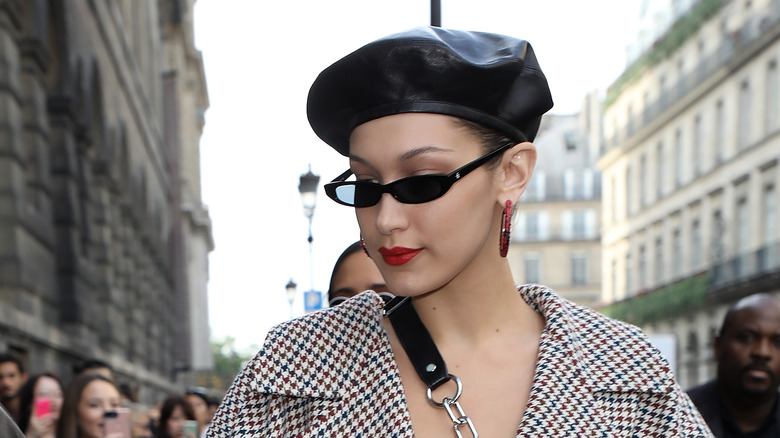 Bella Hadid wearing sunglasses