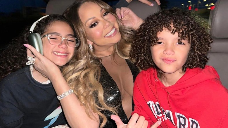 Mariah Carey and her twins