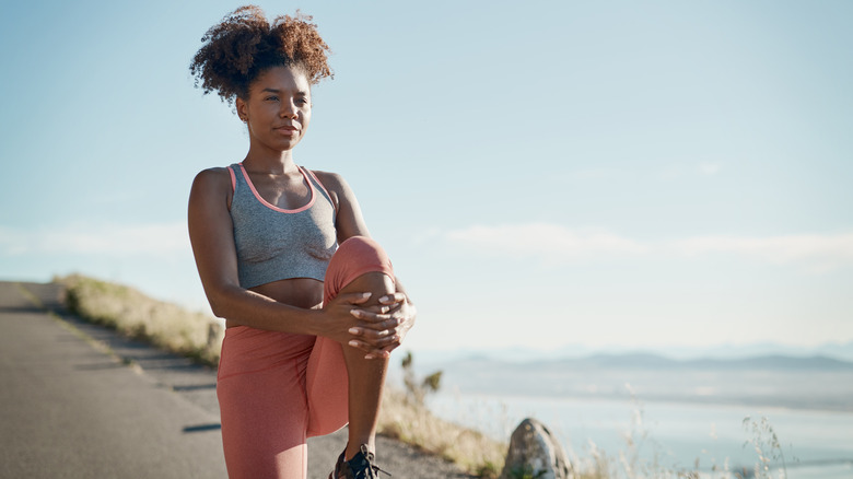 Woman working out