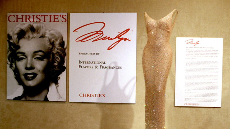 Marilyn Monroe's dress on display